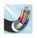 Joyroom Slitstark USB Typ C-kabel - Blixtsnabb laddning/dataöverföring 20W 2m Svart (S-2024M13)