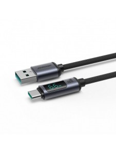 USB C - USB A-kabel 66W 1,2m med LED-display Joyroom S-AC066A16 - svart