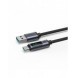 USB C - USB A-kabel 66W 1,2m med LED-display Joyroom S-AC066A16 - svart