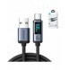 USB C - USB A-kabel 66W 1,2m med LED-display Joyroom S-AC066A16 - svart