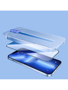 Joyroom Knight glas för iPhone 14 Plus med monteringssats transparent (JR-H11)