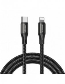 Joyroom Snabbladdning / Datakabel USB Typ C - Lightning PD 20W 2m Svart (S-2024N1-PD)