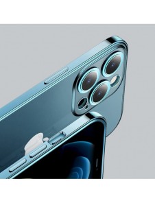 Joyroom Chery Mirror Case Skal för iPhone 13 Pro med metallram svart (JR-BP908 svart)