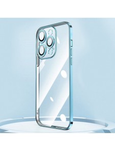 Joyroom Chery Mirror Case Skal för iPhone 13 Pro med metallram svart (JR-BP908 svart)