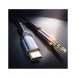 Joyroom AUX stereoljudkabel 3,5 mm minijack - USB Type C för surfplatta 1 m svart (SY-A03)
