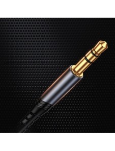Joyroom AUX stereoljudkabel 3,5 mm minijack - USB Type C för surfplatta 1 m svart (SY-A03)