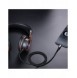 Joyroom AUX stereoljudkabel 3,5 mm minijack - USB Type C för surfplatta 1 m svart (SY-A03)