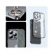 Joyroom 14Q Fodral fodral för iPhone 14 Plus fodral med metallram svart (JR-14Q3-svart)
