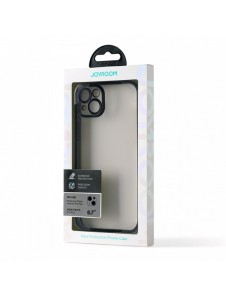 Joyroom 14Q Fodral fodral för iPhone 14 Plus fodral med metallram svart (JR-14Q3-svart)