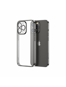 Joyroom 14Q Fodral fodral för iPhone 14 Plus fodral med metallram svart (JR-14Q3-svart)