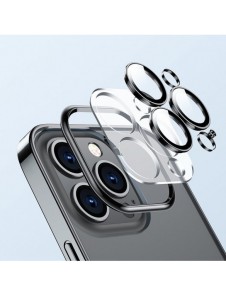 Joyroom 14Q Fodral fodral för iPhone 14 Plus fodral med metallram svart (JR-14Q3-svart)