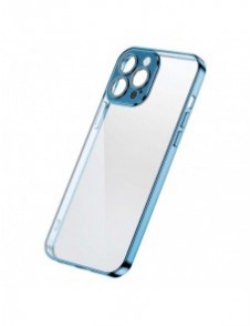 Joyroom Chery Mirror Case Skal till iPhone 13 Metallisk ram Blå (JR-BP907 kungblå)