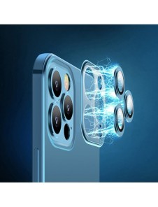 Joyroom Chery Mirror Case Skal till iPhone 13 Metallisk ram Blå (JR-BP907 kungblå)