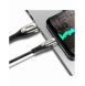 Joyroom Sharp Series snabbladdningskabel USB-A - Lightning 2,4A 3m svart (S-M411)