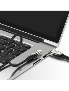 Joyroom Sharp Series snabbladdningskabel USB-A - Lightning 2,4A 3m svart (S-M411)