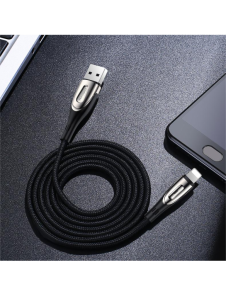 Joyroom Sharp Series snabbladdningskabel USB-A - Lightning 2,4A 3m svart (S-M411)