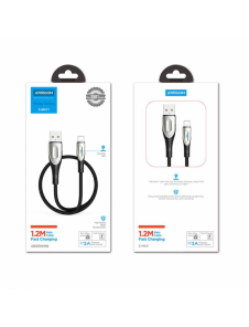 Joyroom Sharp Series snabbladdningskabel USB-A - Lightning 2,4A 3m svart (S-M411)