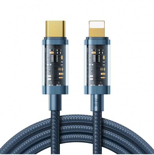 Joyroom-kabel USB Typ C - Lightning PD 20W 1,2 m blå (S-CL020A12-blå)