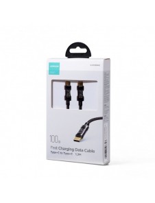 Joyroom-kabel USB Type-C - USB Type-C 100W 1,2m svart (S-CC100A12)