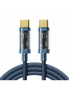 Joyroom-kabel USB Type-C - USB Type-C 100W 1,2 m blå (S-CC100A12)