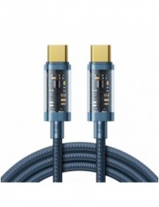 Joyroom-kabel USB Type-C - USB Type-C 100W 1,2 m blå (S-CC100A12)