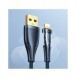 Joyroom snabbladdningskabel med smart switch USB-A - Lightning 2,4A 1,2m svart (S-UL012A3)