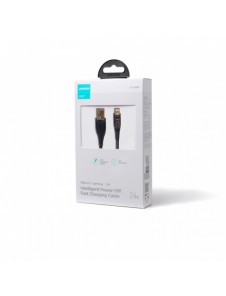 Joyroom snabbladdningskabel med smart switch USB-A - Lightning 2,4A 1,2m svart (S-UL012A3)