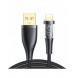 Joyroom snabbladdningskabel med smart switch USB-A - Lightning 2,4A 1,2m svart (S-UL012A3)