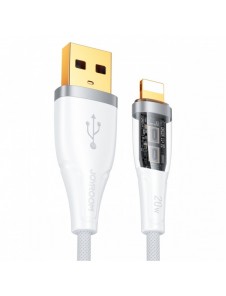 Joyroom snabbladdningskabel med smart switch USB-A - Lightning 2,4A 1,2m vit (S-UL012A3)