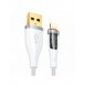 Joyroom snabbladdningskabel med smart switch USB-A - Lightning 2,4A 1,2m vit (S-UL012A3)