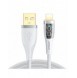 Joyroom snabbladdningskabel med smart switch USB-A - Lightning 2,4A 1,2m vit (S-UL012A3)