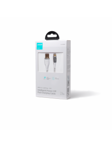 Joyroom snabbladdningskabel med smart switch USB-A - Lightning 2,4A 1,2m vit (S-UL012A3)