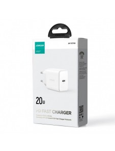 Joyroom JR-TCF06 USB C 20W PD laddare - Vit