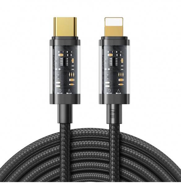 Joyroom-kabel USB Typ C - Lightning PD 20W 2m svart (S-CL020A20-svart)
