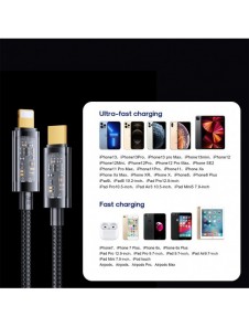 Joyroom-kabel USB Typ C - Lightning PD 20W 2m svart (S-CL020A20-svart)