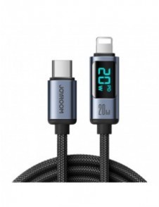 Lightning - USB C-kabel 20W 1,2m med LED-skärm Joyroom S-CL020A16 - svart