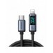 Lightning - USB C-kabel 20W 1,2m med LED-skärm Joyroom S-CL020A16 - svart