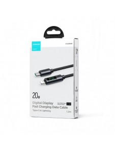 Lightning - USB C-kabel 20W 1,2m med LED-skärm Joyroom S-CL020A16 - svart