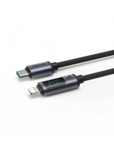 Lightning - USB C-kabel 20W 1,2m med LED-skärm Joyroom S-CL020A16 - svart