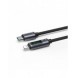Lightning - USB C-kabel 20W 1,2m med LED-skärm Joyroom S-CL020A16 - svart