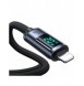 Lightning - USB C-kabel 20W 1,2m med LED-skärm Joyroom S-CL020A16 - svart