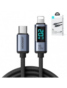 Lightning - USB C-kabel 20W 1,2m med LED-skärm Joyroom S-CL020A16 - svart