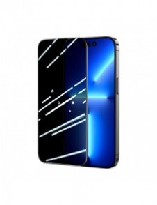 Joyroom Knight 2.5D Privacy TG härdat glas för iPhone 14 Plus med antispionfilter helskärm med ram transparent (JR-P03)