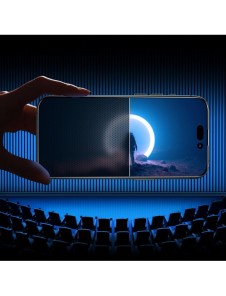 Joyroom Knight 2.5D Privacy TG härdat glas för iPhone 14 Plus med antispionfilter helskärm med ram transparent (JR-P03)