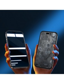 Joyroom Knight 2.5D Privacy TG härdat glas för iPhone 14 Plus med antispionfilter helskärm med ram transparent (JR-P03)