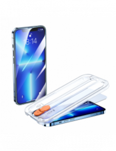 Joyroom härdat glas med monteringssats för iPhone 12 Pro Max 6,7" genomskinlig (JR-PF935)