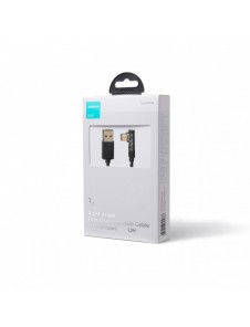 Joyroom USB C-kabel vinklad - USB för snabb laddning och dataöverföring 3A 1,2 m svart (S-UC027A6)