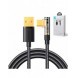 Joyroom USB C-kabel vinklad - USB för snabb laddning och dataöverföring 3A 1,2 m svart (S-UC027A6)