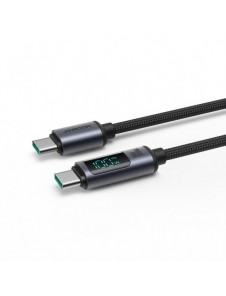 USB C - USB C-kabel 100W 1,2m med LED-display Joyroom S-CC100A16 - svart