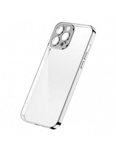 Joyroom Chery Mirror Case Skal för iPhone 13 Pro Metallisk ram Silver (JR-BP908 silver)